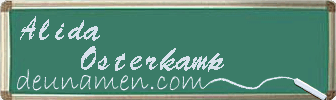 Alida Osterkamp Visitenkarte